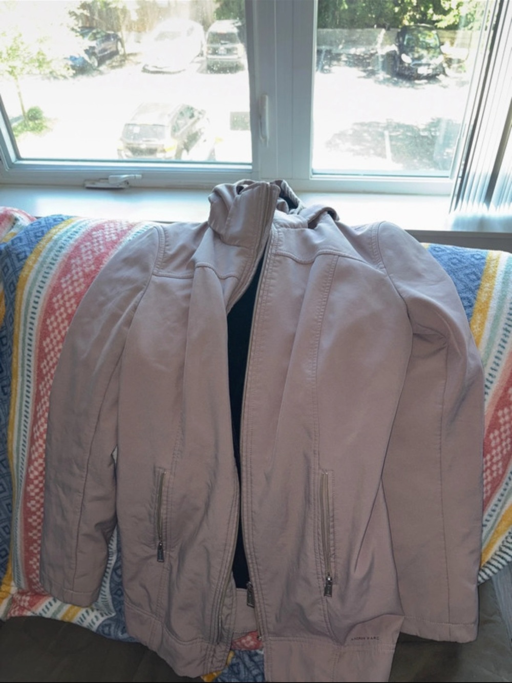 Andrew Marc Mauve Lightweight Zip Jacket